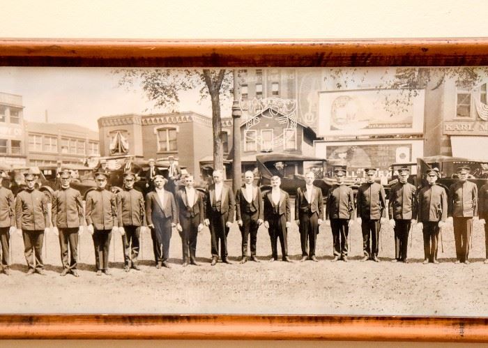 Antique Panoramic Group Photo, Framed