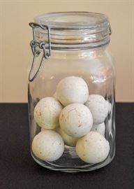 Reclaimed Limestone Filtration Balls / Spheres - Hot Decorator's Item!