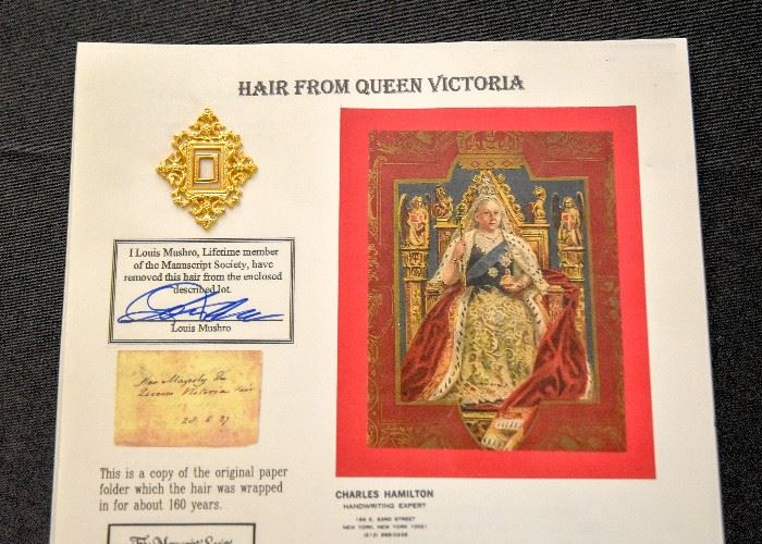 Queen Victoria's Hair (with certification)