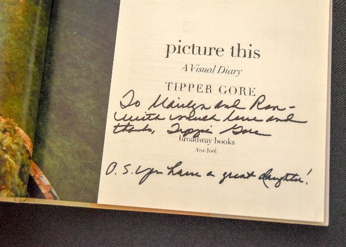 Book - Picture This by Tipper Gore, Signed