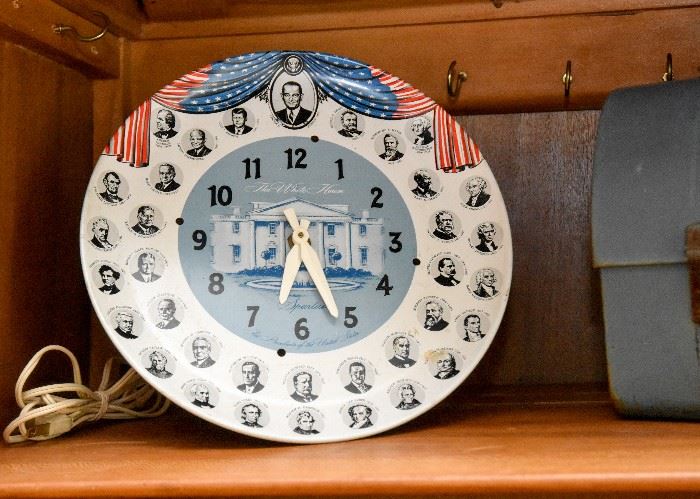 The Presidents Plate Clock