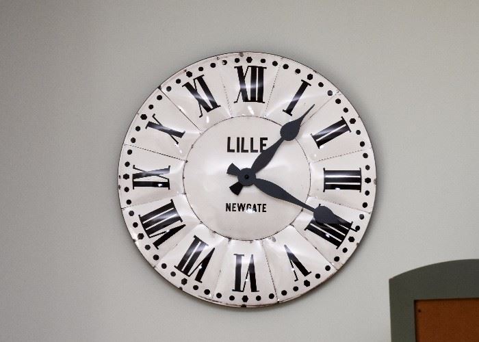 Metal Lille Newgate Wall Clock