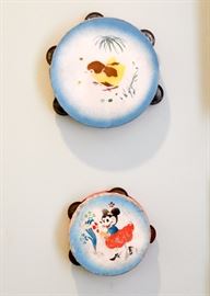 Colorful Painted Chinese Tambourines