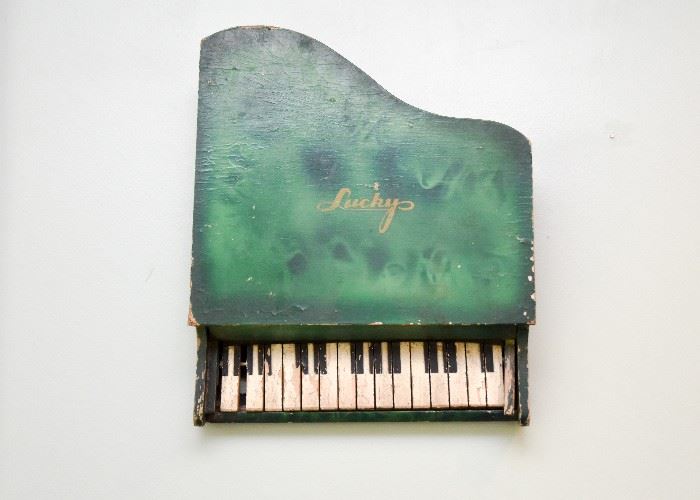 Vintage Children's Piano's (used as cool wall decor)