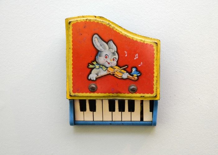 Vintage Children's Piano's (used as cool wall decor)