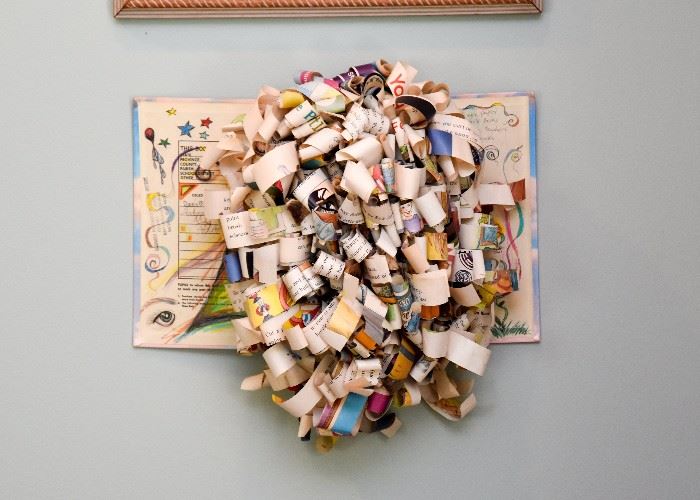 Book Wall Sculpture
