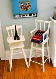 Painted Wood Children's Chairs