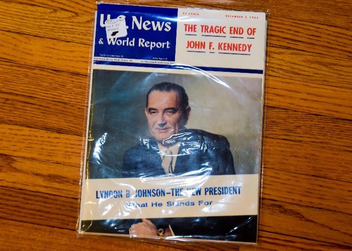 JFK & Lyndon Johnson US News & World Report