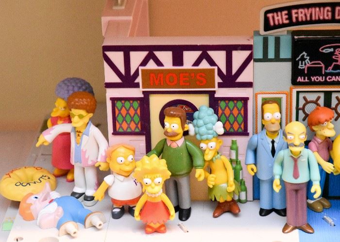The Simpsons Main Street Playset with Figures
