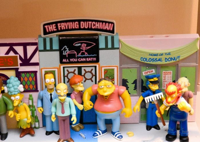 The Simpsons Main Street Playset with Figures