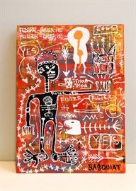 Painting on Cardboard (Jean-Michel Basquiat)