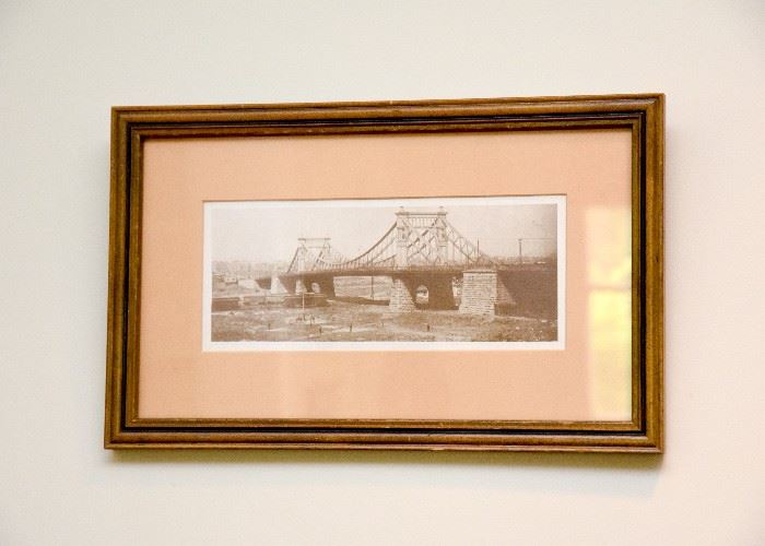 Framed Photograph of Bridge