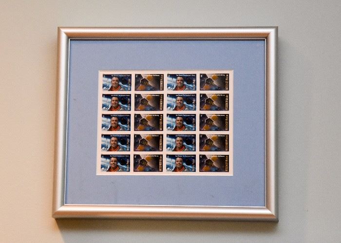 Framed Stamp Sheet