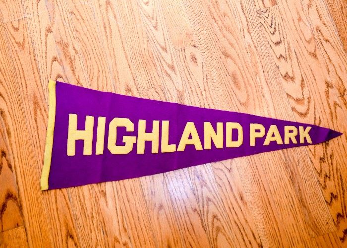 Vintage Highland Park Pennant