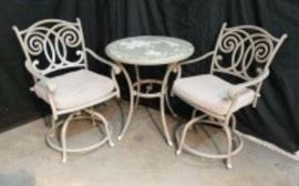patio table and chairs