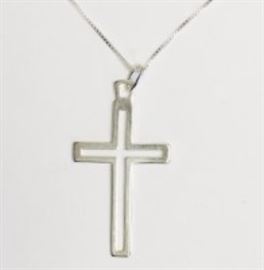 sterling silver cross necklace