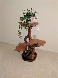 Hand-crafted plant stand