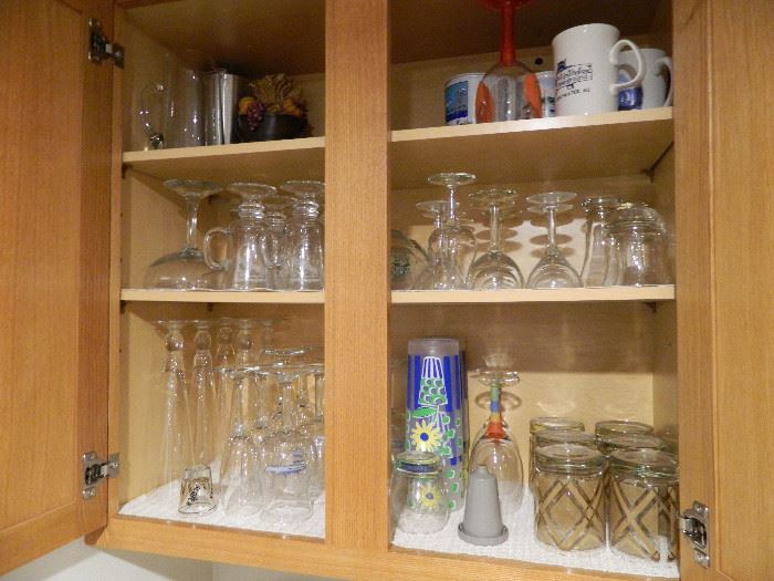 Assorted Glassware, Barware