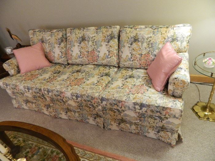 Ethan Allen Floral Sofa