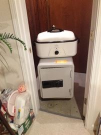 Rival Roaster Oven and a nice Sentry safe!