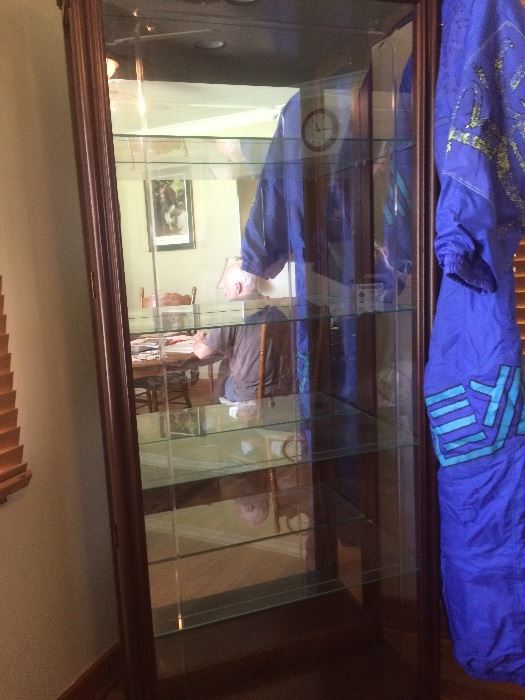 Curio cabinet  and Swiss Snow suit