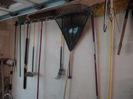 Lots of yard tools