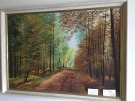 Large signed landscape 