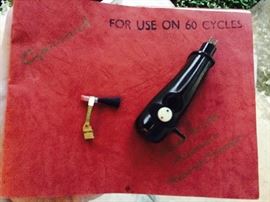 Owners manual, extra headshell and attachment