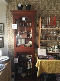 custome etagere/ display piece (wallpaper not for sale)