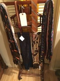 Mens ties, scarves and valet