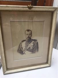 Authentic picture of the last Russian Czar Nicholas II given to Lt. Colonel Stephen L' Himmedieu Slocum during his time as military attaché to Russia during World War 1.
In amazing original Russian Frame with crest on top. Rare photo!!!