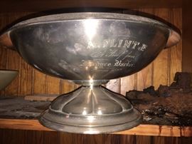 Large heavy Solid Sterling bowl dated 1873