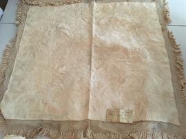 Rare find, documented & embroidered baby quilt hand knitted in 1750. When's the last time you saw one of these. 
Truly a remarkable find!!