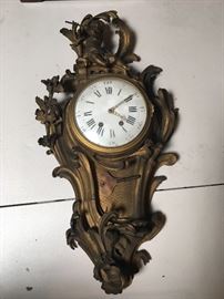 Late 19th century French Solid bronze cherub wall clock made for Tiffany & Co.
Unbelievable piece!! In working order!!