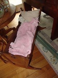 Antique cradle