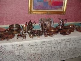 Assortment of silver plate