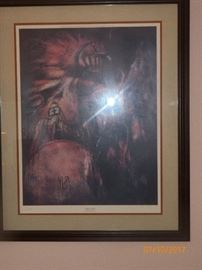 BUCK McCAIN SIGNED PAINTING