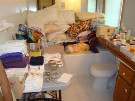 blankets, towels, ladies scarves