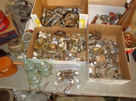 antique hardware and faucet, ball clawfoot table legs