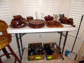Pots and Pans, wooden kitchen items