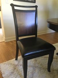 Set of 4 contemporary dining chairs, $225