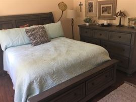 Queen Storage Bed by Royal Classics, $425