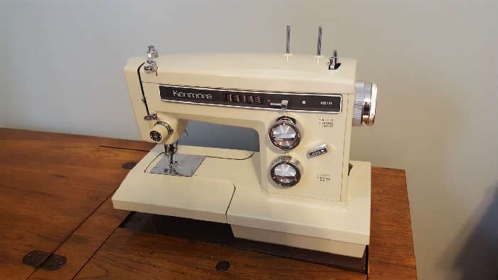 Kenmore sewing machine & cabinet - $75