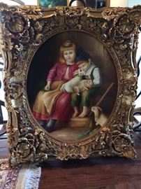 Mother  Son Painting