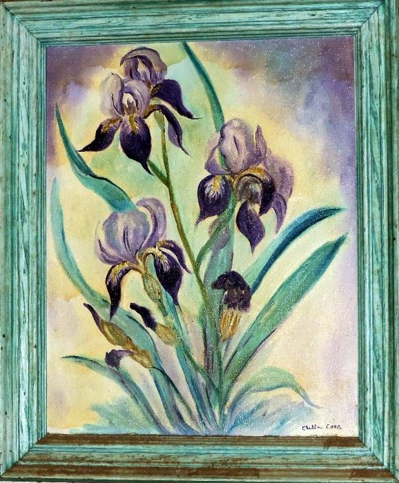 Purple Iris Painting