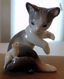Lladro Porcelain Cat