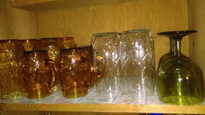 vintage glassware $2 each