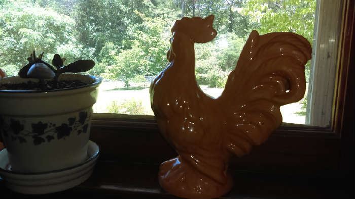 ceramic rooster 2 available $10 each