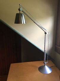 Chrome Pulley Desk Lamp 