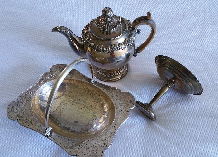 sterling and silver plate